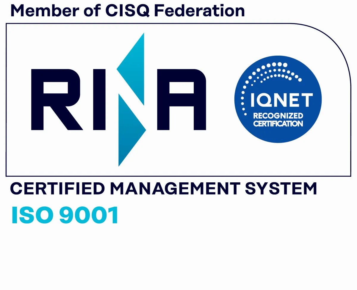 RINA Certified Management System ISO 9001
